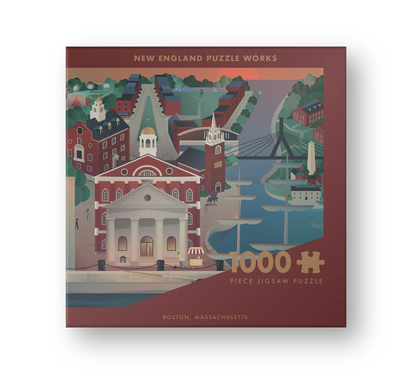 Boston, Massachusetts - 1000 Piece Jigsaw Puzzle
