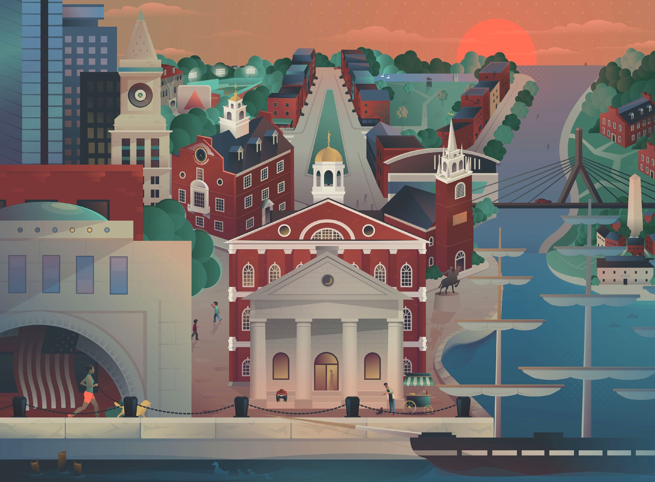 Boston, Massachusetts - 1000 Piece Jigsaw Puzzle – New England Puzzle Works