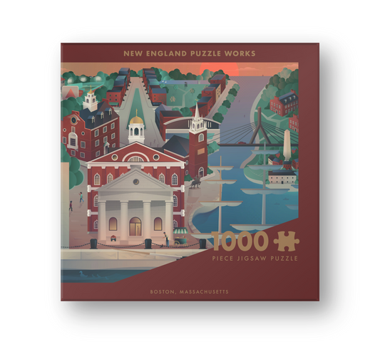 Boston, Massachusetts - 1000 Piece Jigsaw Puzzle